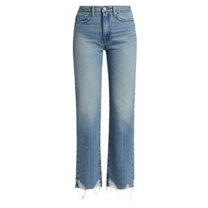 Frame 'Le Jane' Blue Straight-Leg Ankle Denim Jeans Size 29